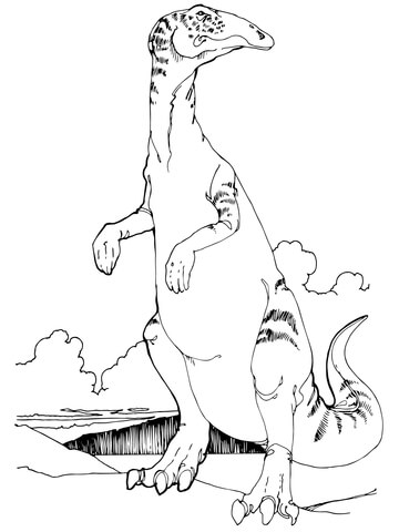 Edmontosaurus Anatosaurus Coloring Page